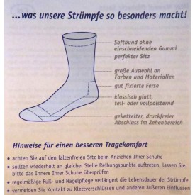 Diabetikersilber Socken ohne Gummirand